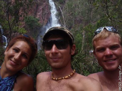 Photo de groupe devant Wangi Falls